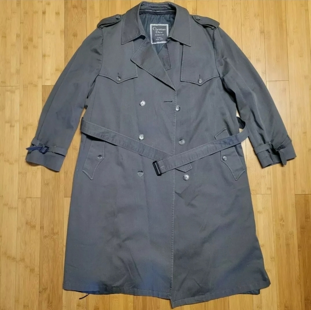 Vintage Christian Dior Trench CoatSize 46 Long